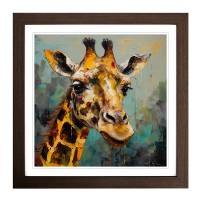Giraffe Expressionism No.1 - Framed Print