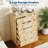 Drawer Tall Dresser for Bedroom, 45'' Boho Chest of Drawers, Wooden Chest with Clothes Storage Cabinet-313839811