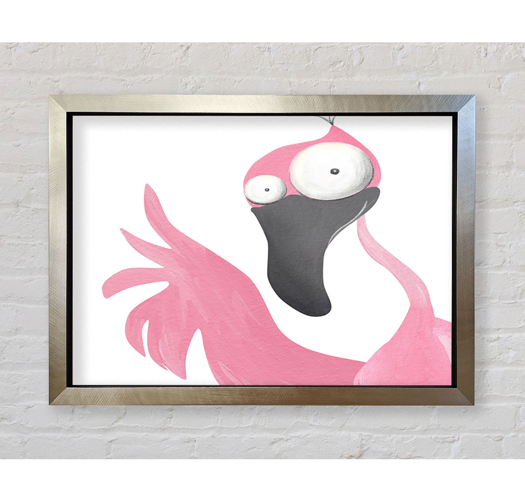 The Pink Flamingo - Einzelner Bilderrahmen Kunstdrucke