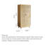 Armoire de rangement en bois et rotin