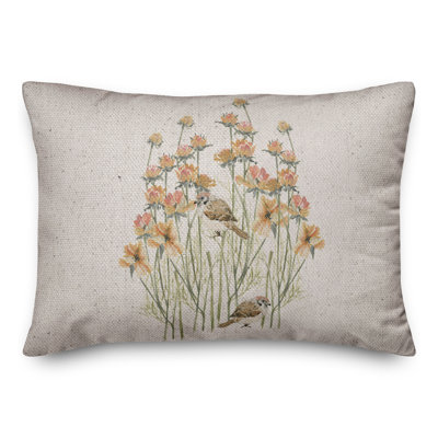 Coussin Birds In Flowers