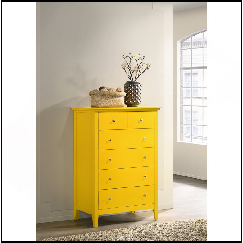 Commode Hammond, jaune, Jaune