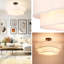 Plafonnier avec abat-jour tambour en tissu