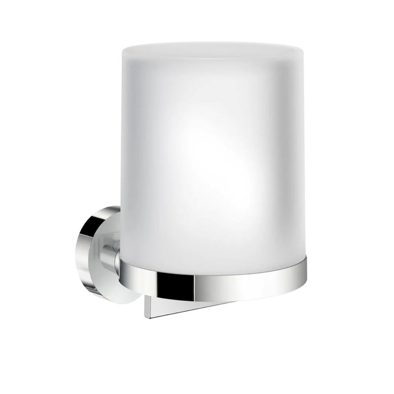 HOME collection wall mounted  gravity soap pump - frosted glass 