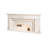 Beige Solid Wood TV Cabinet Fireplace-124424554