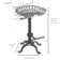 Enos Swivel Adjustable Height Counter Stool with Metal Frame