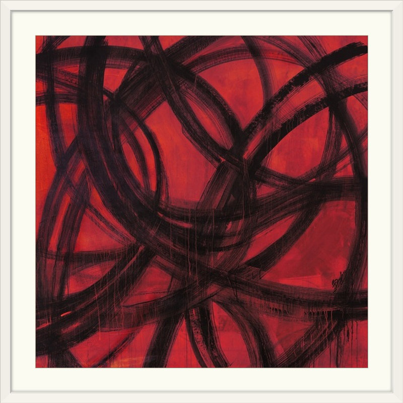 «detouring by painting print Farrell Douglass, 16" H x 16" L x 1.5" D, Toile