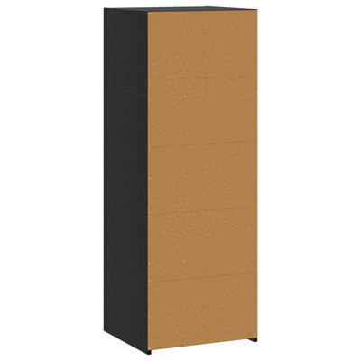 Highboard 45 x 41 x 124 cm Engineered Wood Modern Tall Storage Cabinet
