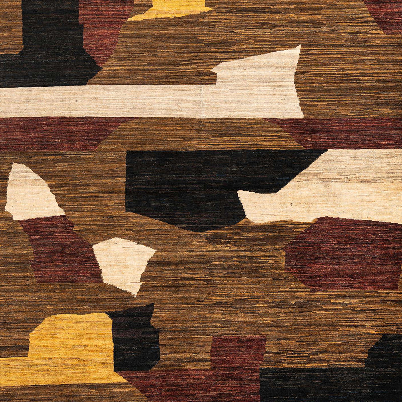 Alyose Abstract Indoor Rug, Square 3'