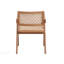 Ensemble de fauteuils en rotin et finition naturelle Velentina, élégant et confortable pour les repas et les rassemblements en plein air