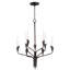 Lustre classique à 9 lumières de style bougie Azaireyah