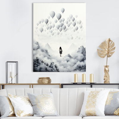 «Gray Sky Is The Limit Motivational Landscape III - Motivation», art mural