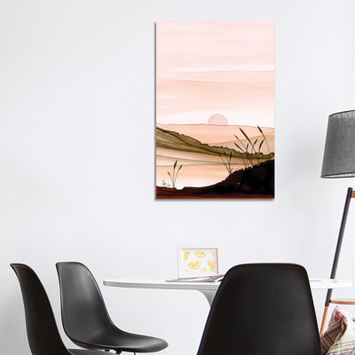 Peach Dawn by Jan Matthews - Wrapped Canvas Painting