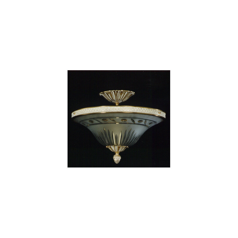 Beaton Glass Semi Flush Mount