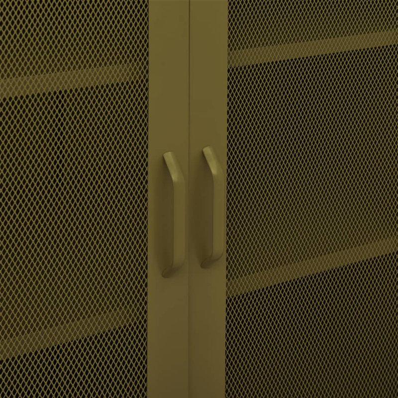 Classeur avec tablettes de rangement pour le couloir, Vert olive