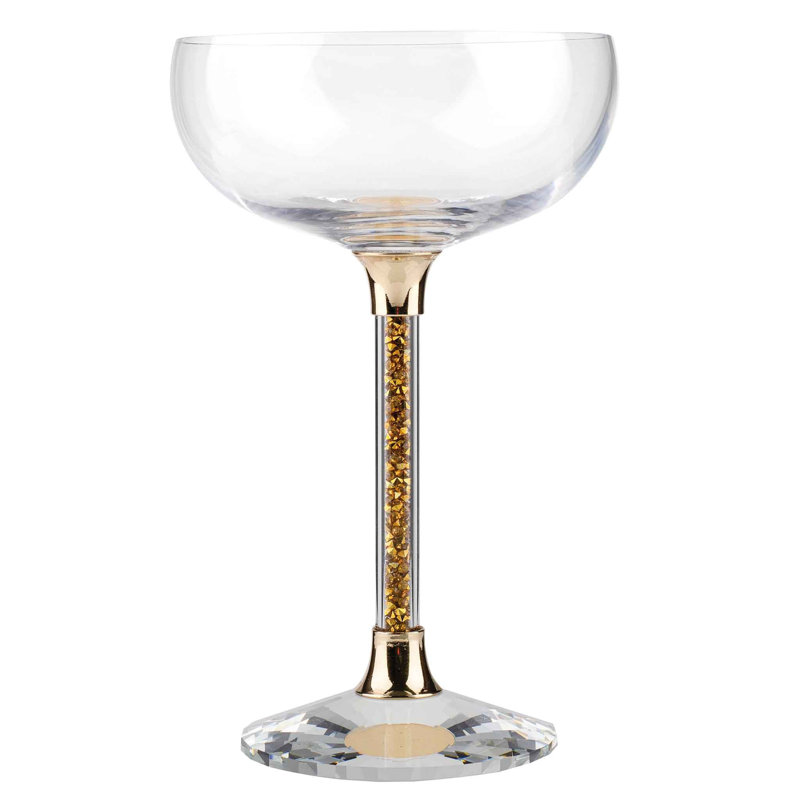 Ensemble de verres à pied Vetrina, Doré