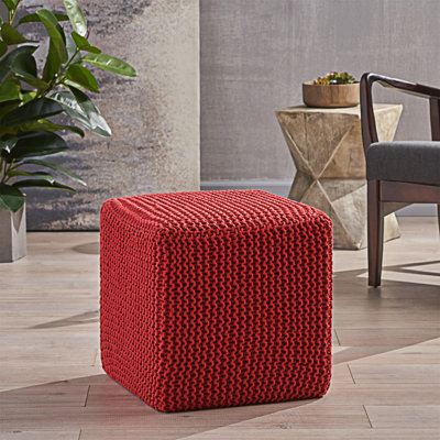TABOURET EN TRICOT TRICOTÉ