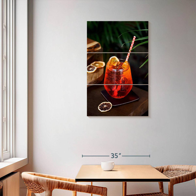 Yarlin Aperol Spritz, 57" H x 36" W