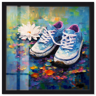 «Lily Pad Sneakers Shadowbox Print Sneaker» par Art Remedy