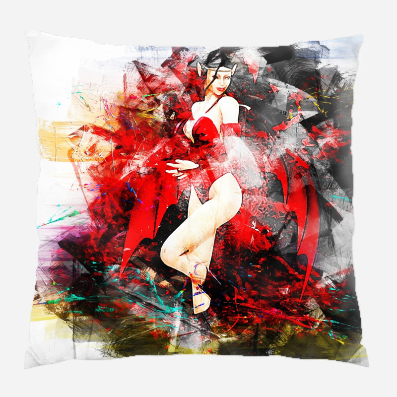 Coussin de fille fille, Microsuède, Intérieur