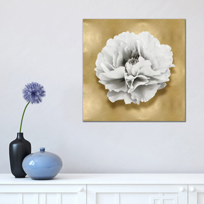 Flower On Gold III by Caroline Kelly - Wrapped Canvas Gallery-Wrapped Canvas Giclée