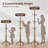 9-Hook Solid Wood Freestanding Coat Rack with 3 Adjustable Heights