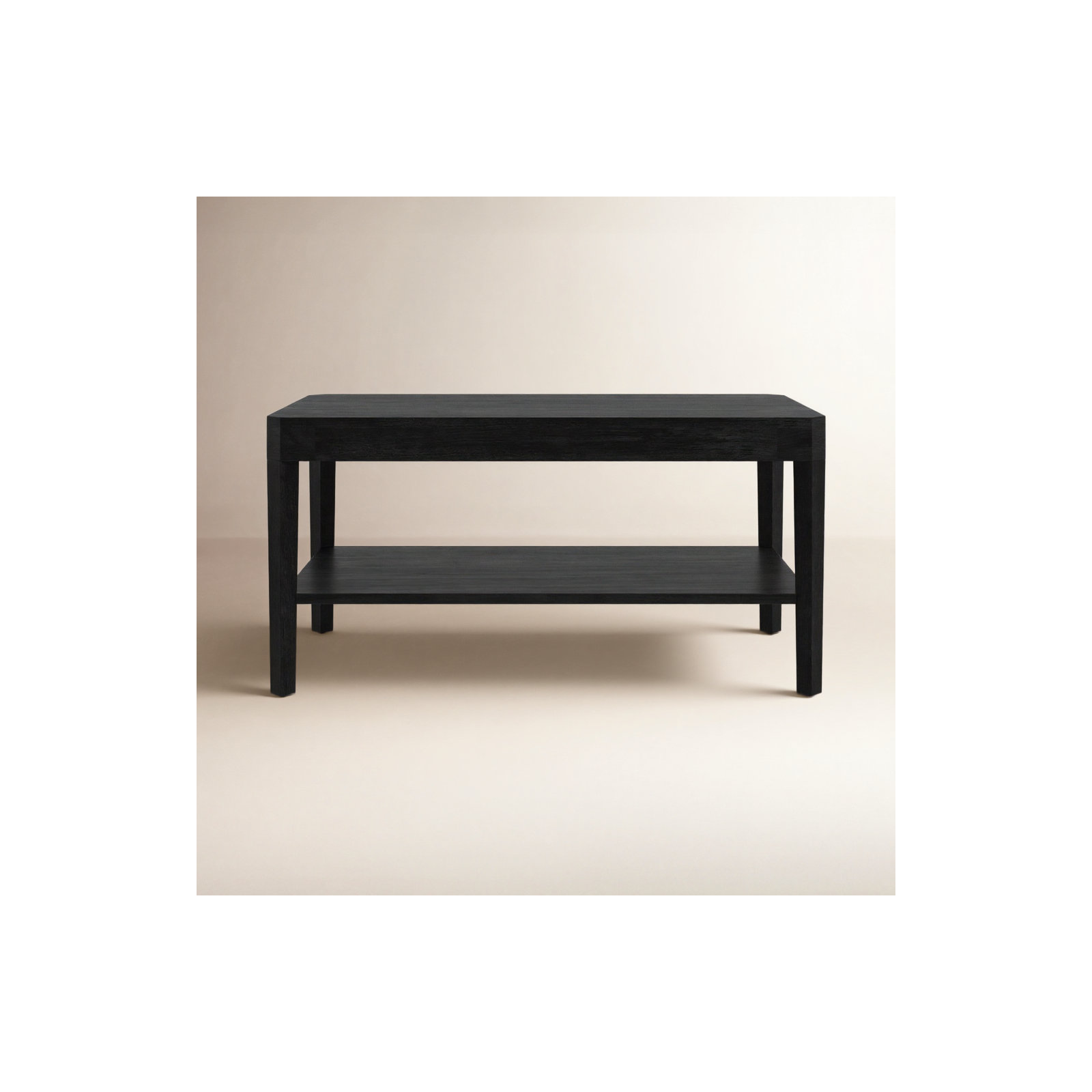 Ardentown Solid Wood Single Coffee Table, Black