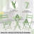 3-Piece Outdoor Folding Table Set, Outdoor Furniture Set with Table and 2 Chairs, Premium Steel Frame Patio Furniture for Balcony, Garden, Yard, and Indoor Use, Green-1109291529