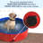 PETMAKER 47x12in Foldable Dog Pool, Red-27163365-70864215