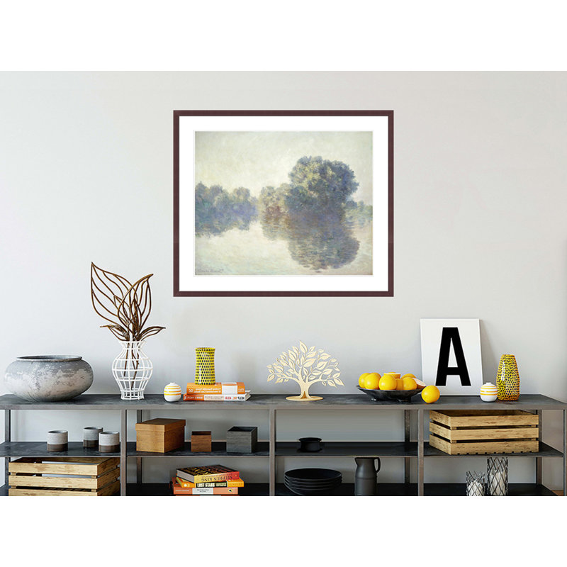 «La seine à Giverny» par Claude Monet, impression giclée encadrée, H 33,5 po x l 39,64 po