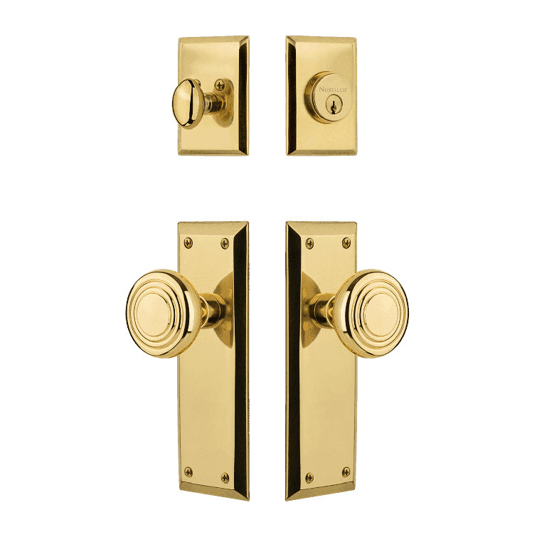 Nostalgic Warehouse New York Entry Set with Deco Knob