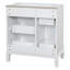 Meuble-lavabo de salle de bain avec lavabo, armoire de salle de bain avec pieds en bois massif-581800648