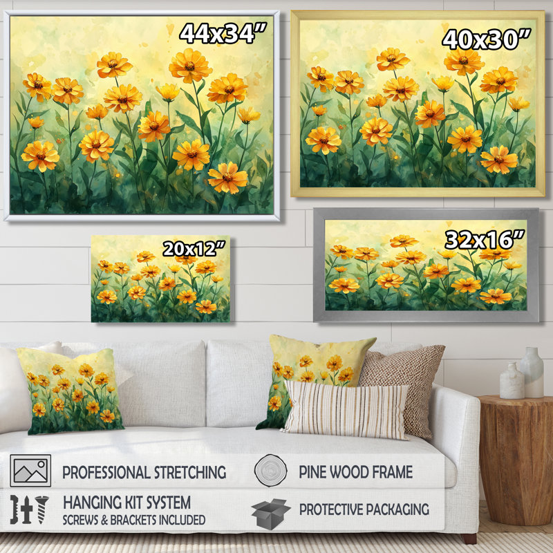 «Irfan Summer Zinnias Sunlit Petals II - Zinnias Large», art mural, Reproduction encadrée d'une seule photo, Noir