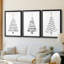 Arbre de Noël - Impression encadrée sur mesure de qualité supérieure - 3 pièces-1900420023-1900420025