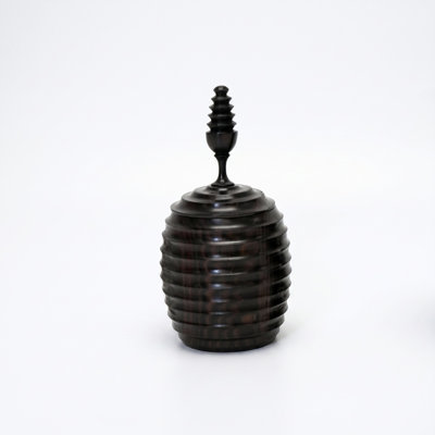 Ebony Wood Collection Wood Jar