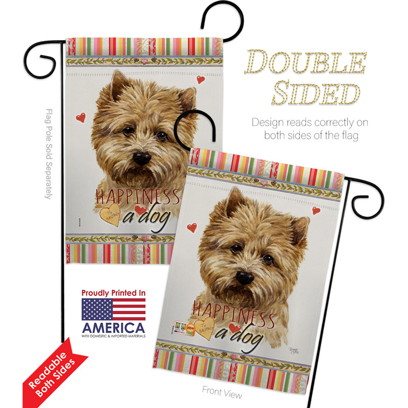 Coussin décoratif à 2 faces en polyester 20 x 13 po Bulldog Happiness-impressions Drapeau pour la maison, Cairn terrier