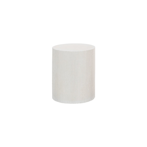 Phillips Collection Groovy Side Table, White Stone | Wayfair