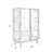 Nut-brown Solid Wood+Tempered Glass Display Cases