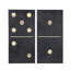 Décoration murale sur toile Ink+ivy - Deux dominos noirs, texture par Rain Shanks 2 Art avec finition gel