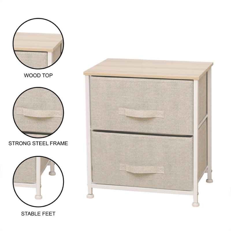 Murtadha 2 Drawer Storage Drawer