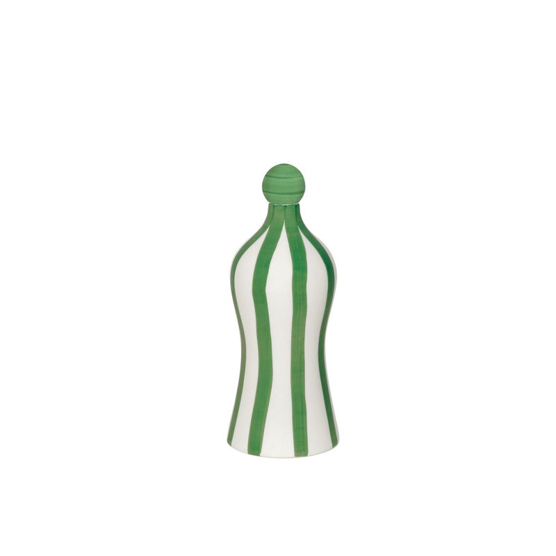 Lido Bottle Stripes, White/Green