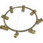 Beffrey 8 - Light Bronze Pendant