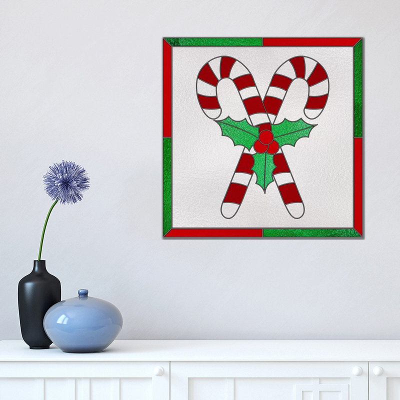 Peppermint Joy by 5by5collective - Wrapped Canvas Print, 45.72 cm H x 45.72 cm W x 1.91 cm D