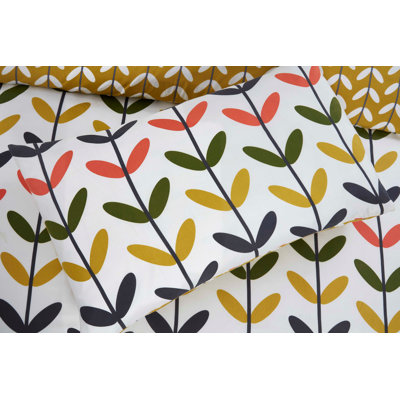 Dupree Microfiber / Polyester Floral Duvet Cover with Pillowcases
