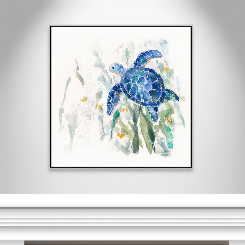 "Turtle Cove Collection" par Sally Swatland, collection Turtle Cove II, H 41,5 po x l 41,5 po x P 2 po, Argent