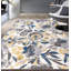 Tapis gris / jaune / ivoire Haslett-582497163