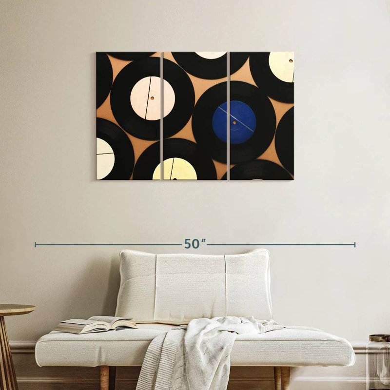 Abarca Vinyl Record Collection, 24" H x 38" W