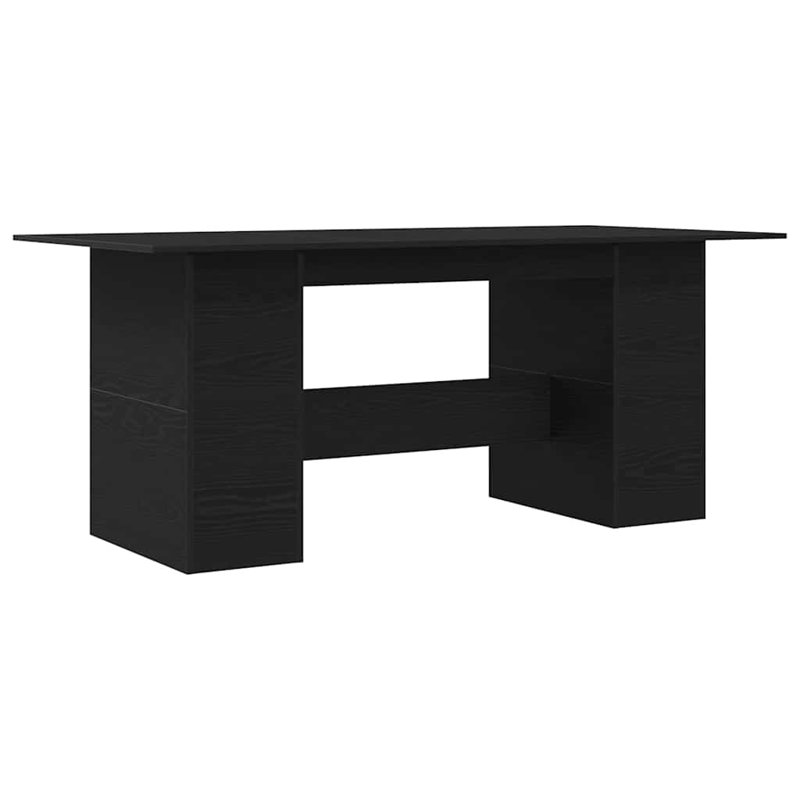 Aelia Dining Table, Black Oak