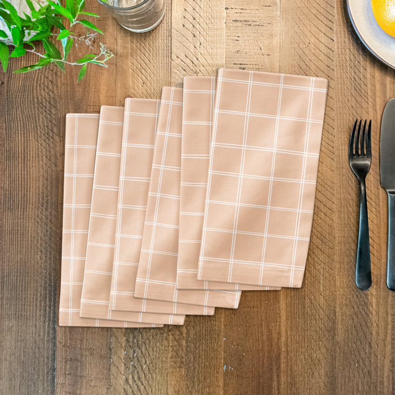Ilenna Cotton Blend Gingham Square Napkin