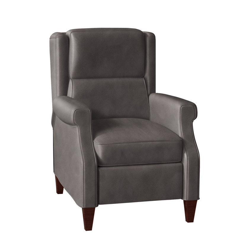 Gallaway Recliner, Corinthian Cherry Genuine Leather, Mahogany, Manual